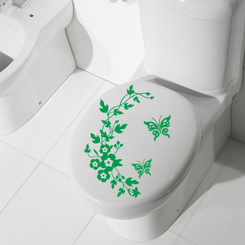 Pansy Rattan Happy Day Toilet Sticker