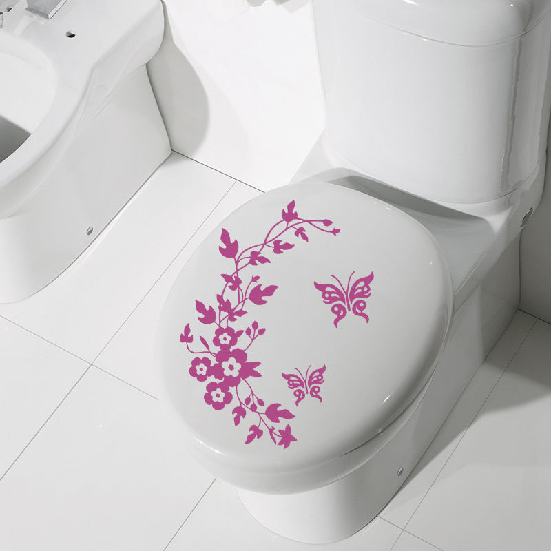 Pansy Rattan Happy Day Toilet Sticker
