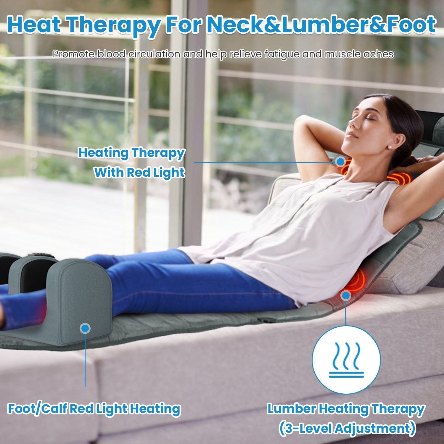 Full Body Electric Massage Pad With Heating Function
