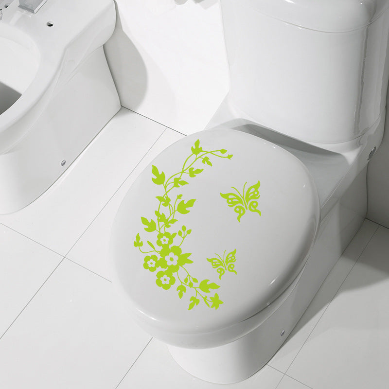 Pansy Rattan Happy Day Toilet Sticker