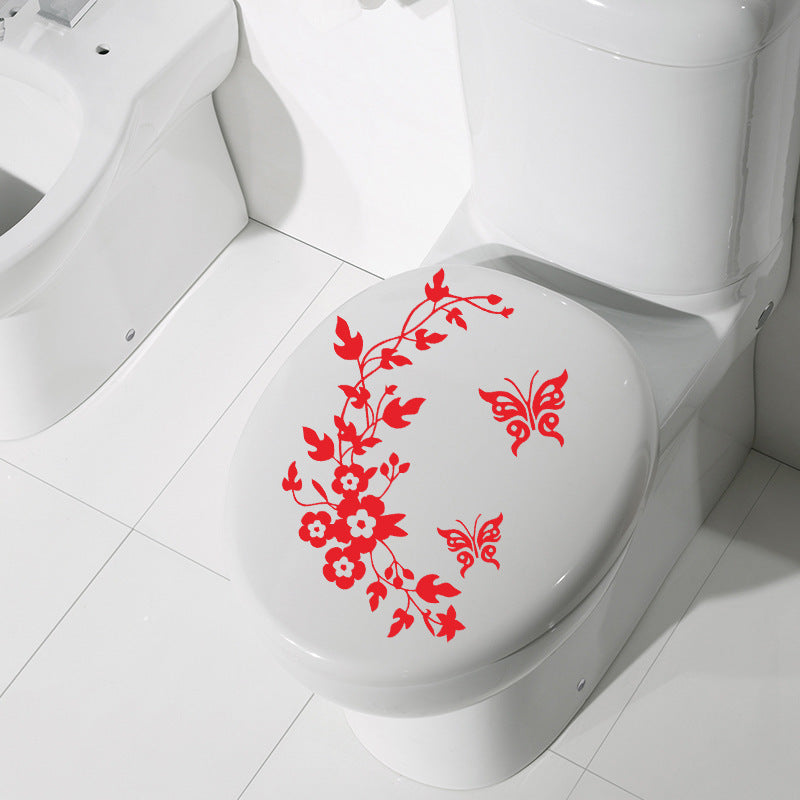 Pansy Rattan Happy Day Toilet Sticker